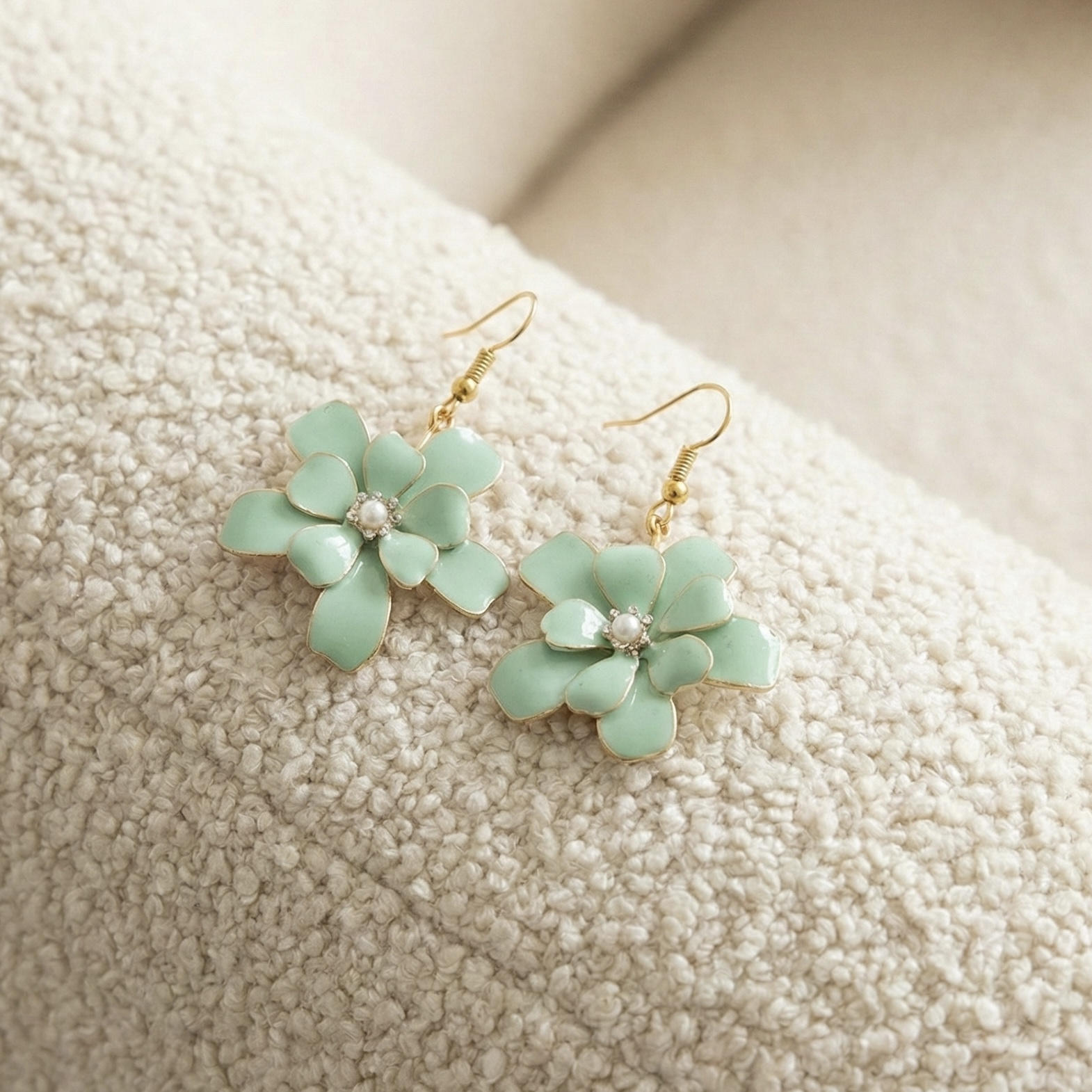 Mint Blossom Earrings