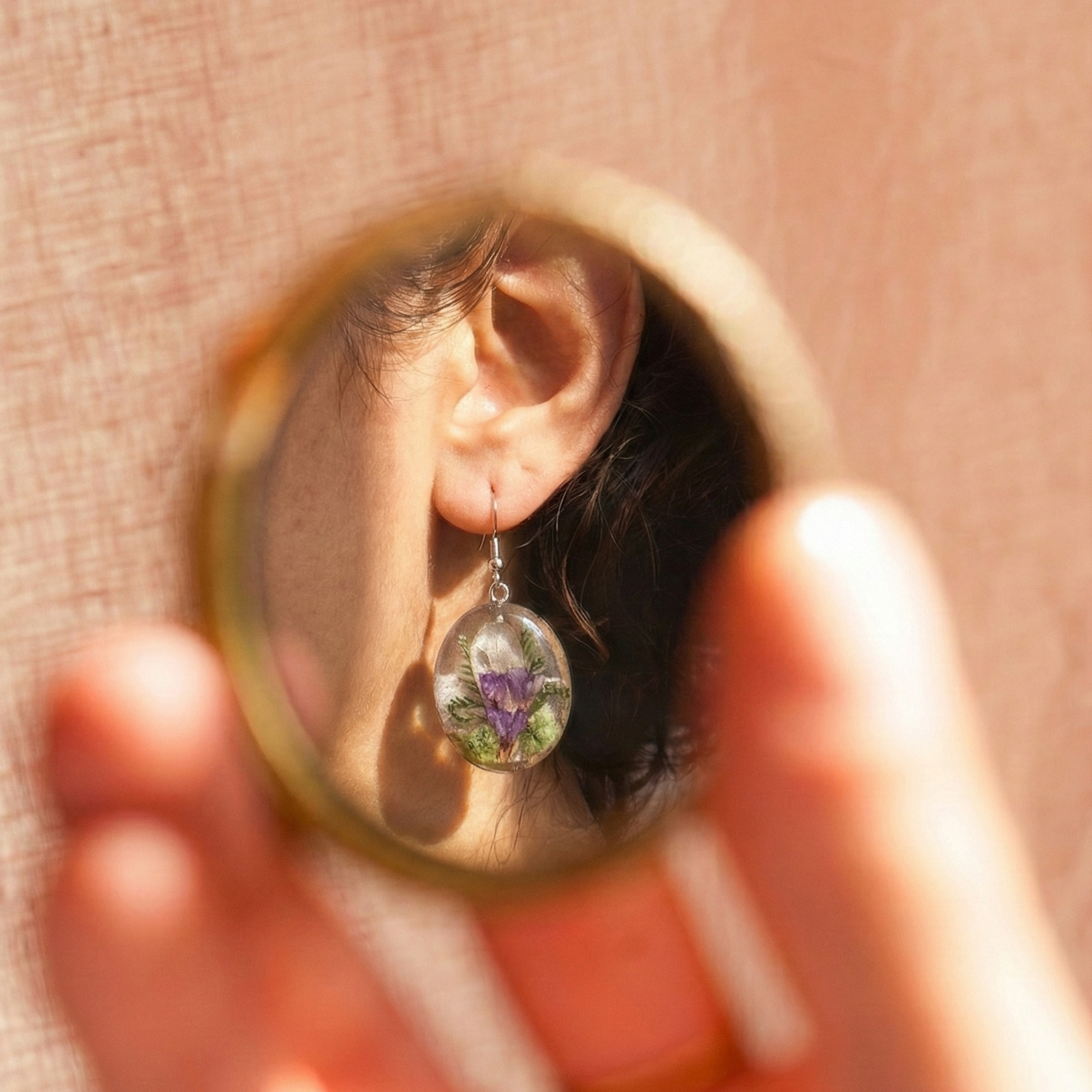 Violet Garden Drop Earrings